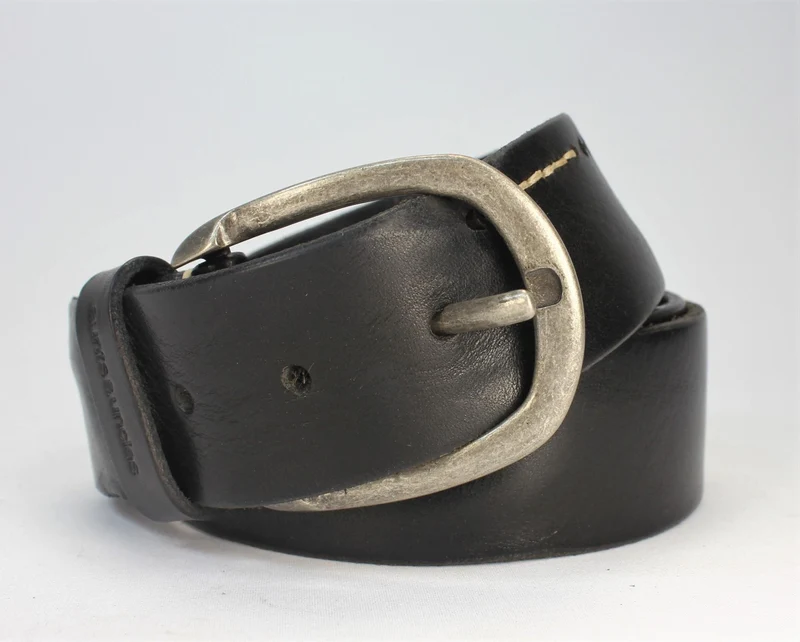 Aunts & Uncles gentle fella Herrengürtel Rindleder BK black 105cm