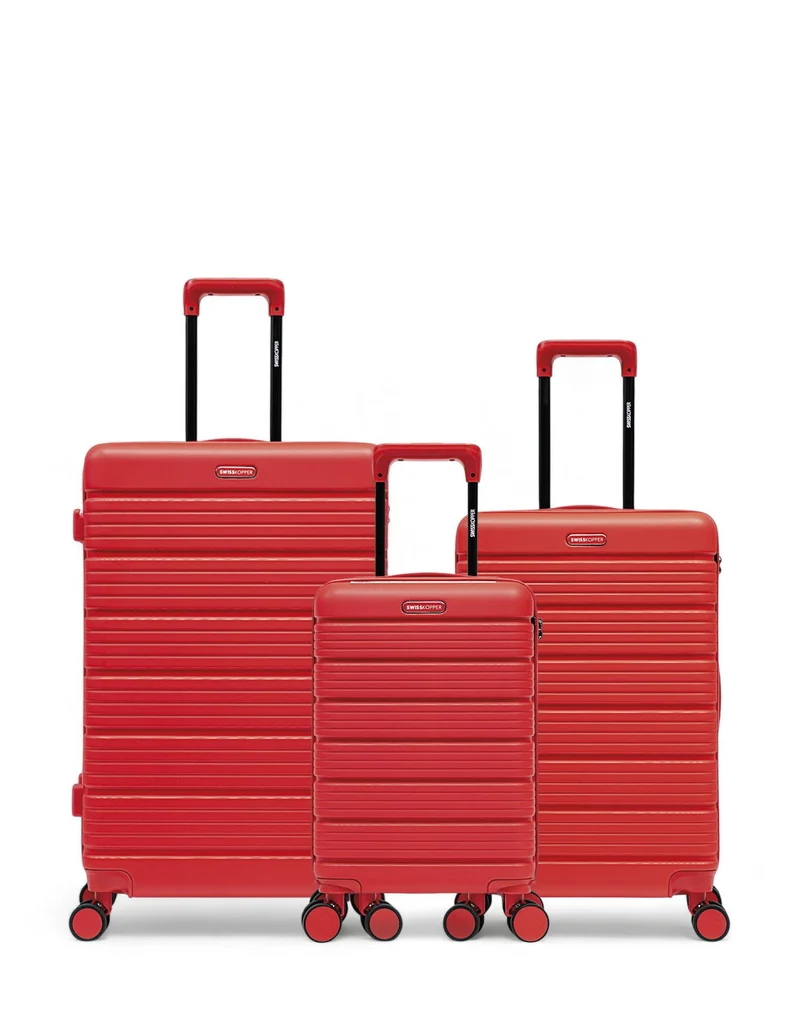 3er-Pack Hartschalenkoffer: Großer Koffer, mittelgroßer Koffer und Handgepäck XS LUGANO
