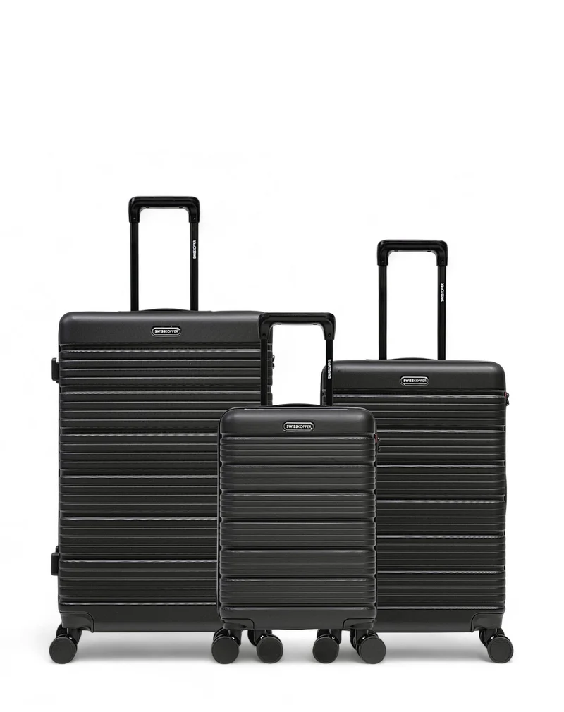 3er-Pack Hartschalenkoffer: Großer Koffer, mittelgroßer Koffer und Handgepäck XS LUGANO