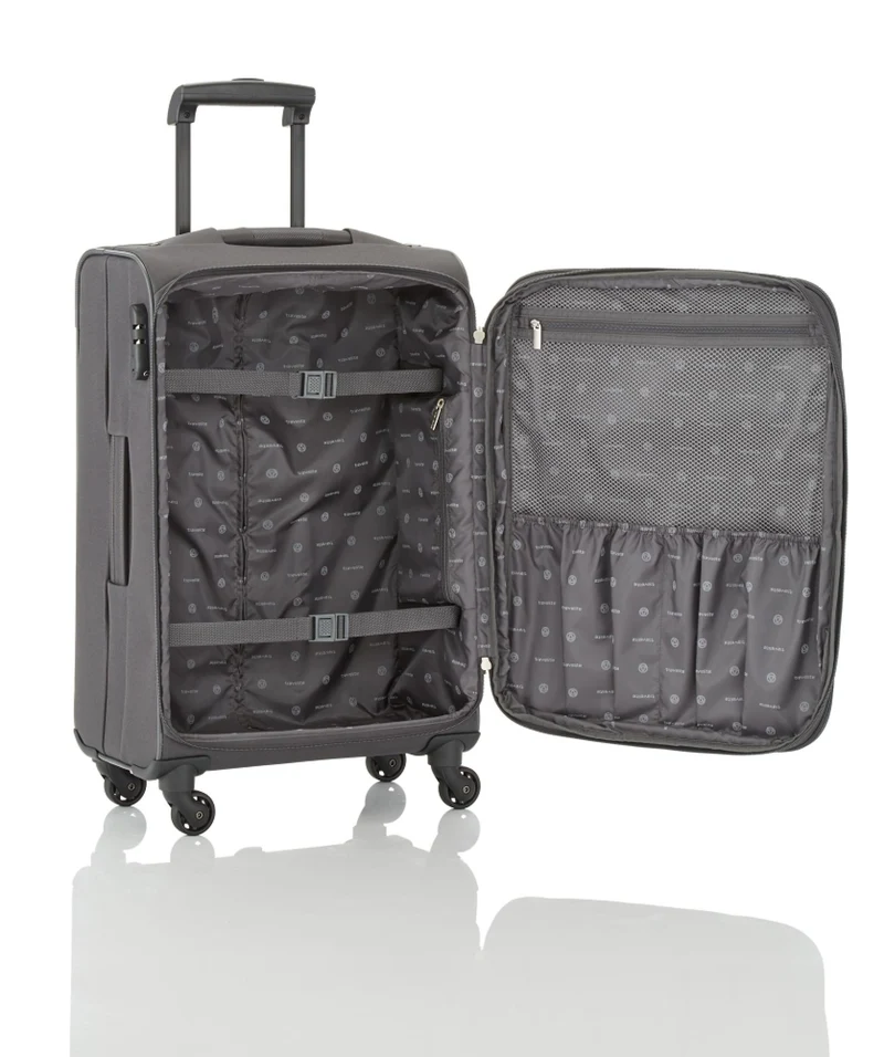Travelite Skyline Orlando Weichgepäck Koffer L 75 cm erweiterbar Grün
