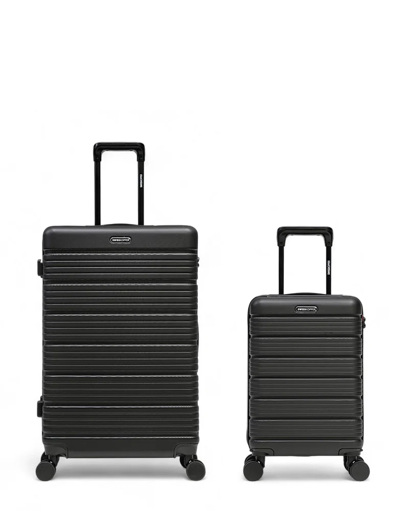2er-Pack Hartschalenkoffer: Großer Koffer und Handgepäck XS LUGANO