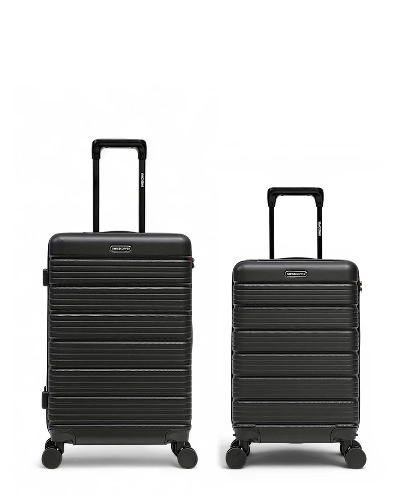 2er-Pack Hartschalenkoffer: Mittelgroßer Koffer und Handgepäck LUGANO