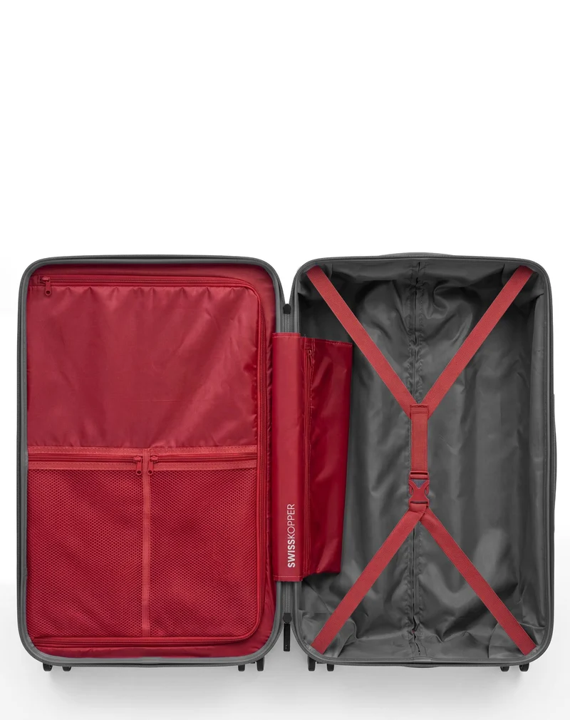 4er-Pack Hartschalenkoffer: Großer Koffer, mittelgroßer Koffer, Handgepäck und Handgepäck XS LUGANO