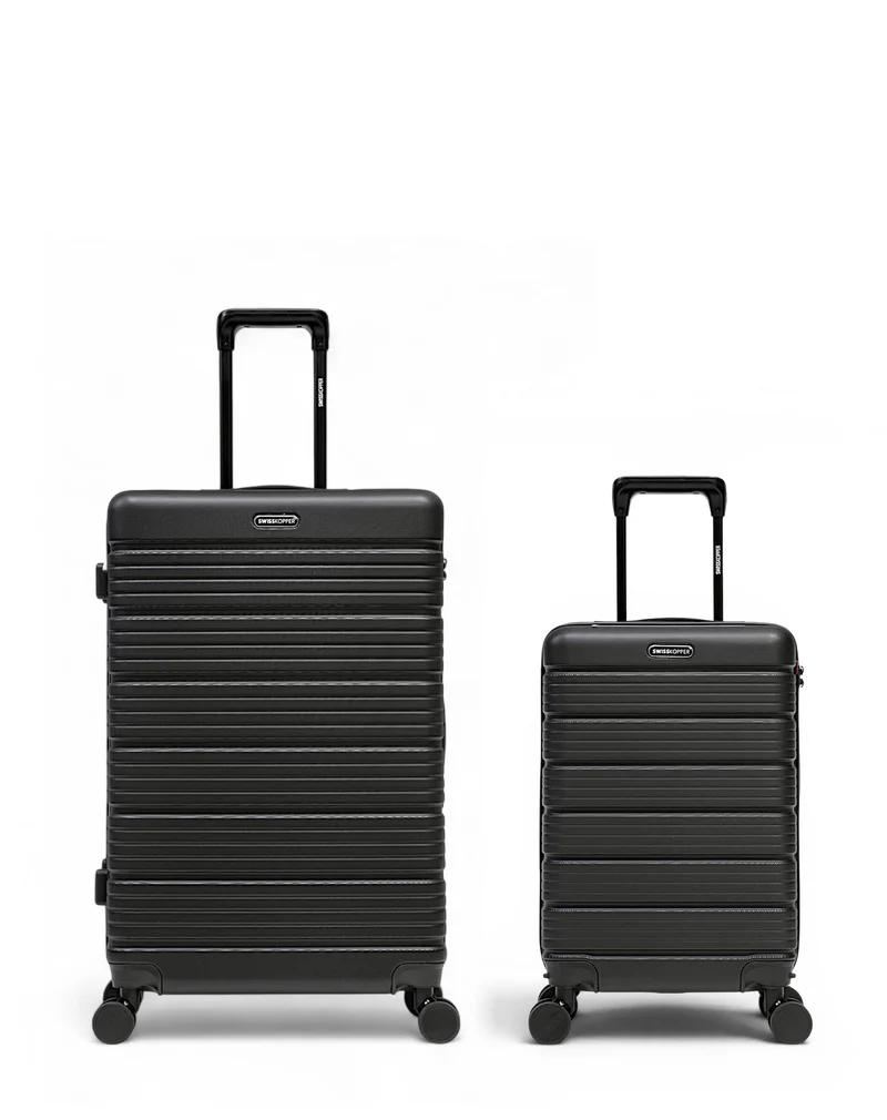 2er-Pack Hartschalenkoffer: Großer Koffer und Handgepäck LUGANO