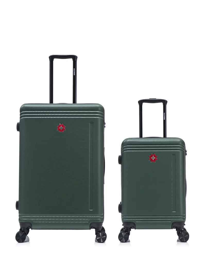 2er-Pack Hartschalenkoffer: Großer Koffer und Handgepäck GSTAAD