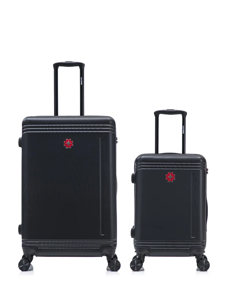 2er-Pack Hartschalenkoffer: Großer Koffer und Handgepäck GSTAAD