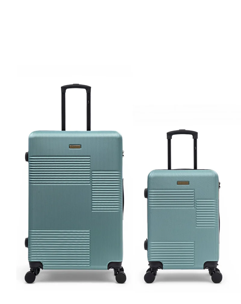 2er-Pack Hartschalenkoffer: Großer Koffer und Handgepäck LIVIA