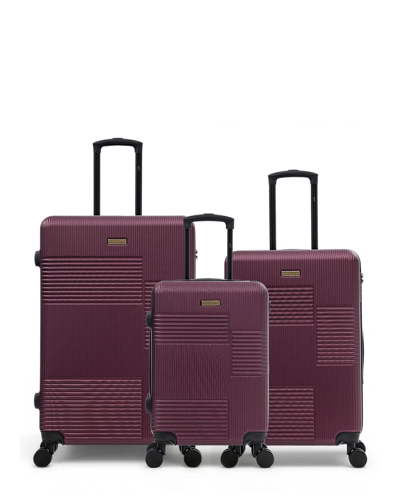 3er-Pack Hartschalenkoffer: Großer Koffer, mittelgroßer Koffer und Handgepäck LIVIA