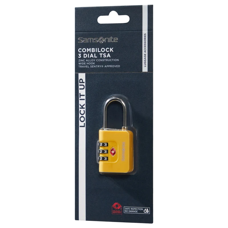Samsonite Ta Revolution Combilock 3 Dial - Schloss (yellow)