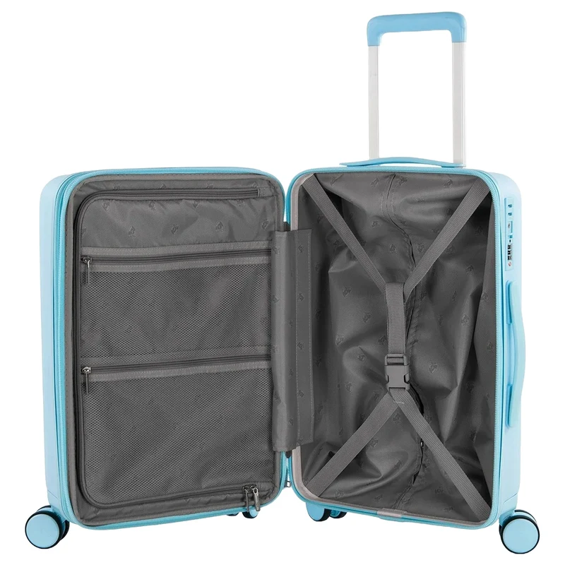 Heys Pastel - 4-Rollen-Kabinentrolley S 53 cm erw. (blue)