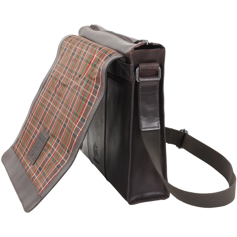 Leonhard Heyden Dakota - Umhängetasche L Leder 38 cm (braun)