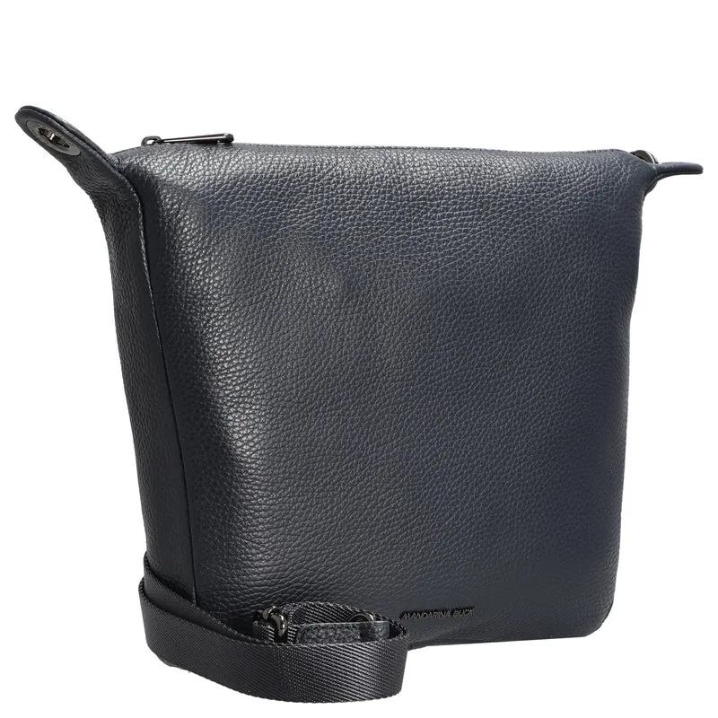 Mandarina Duck Mellow Leather - Schultertasche 28 cm (dress blue)