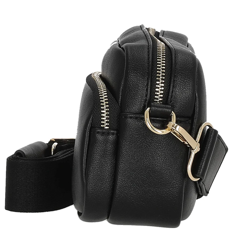 Seidenfelt Heby - Schultertasche 18 cm (black/gold)