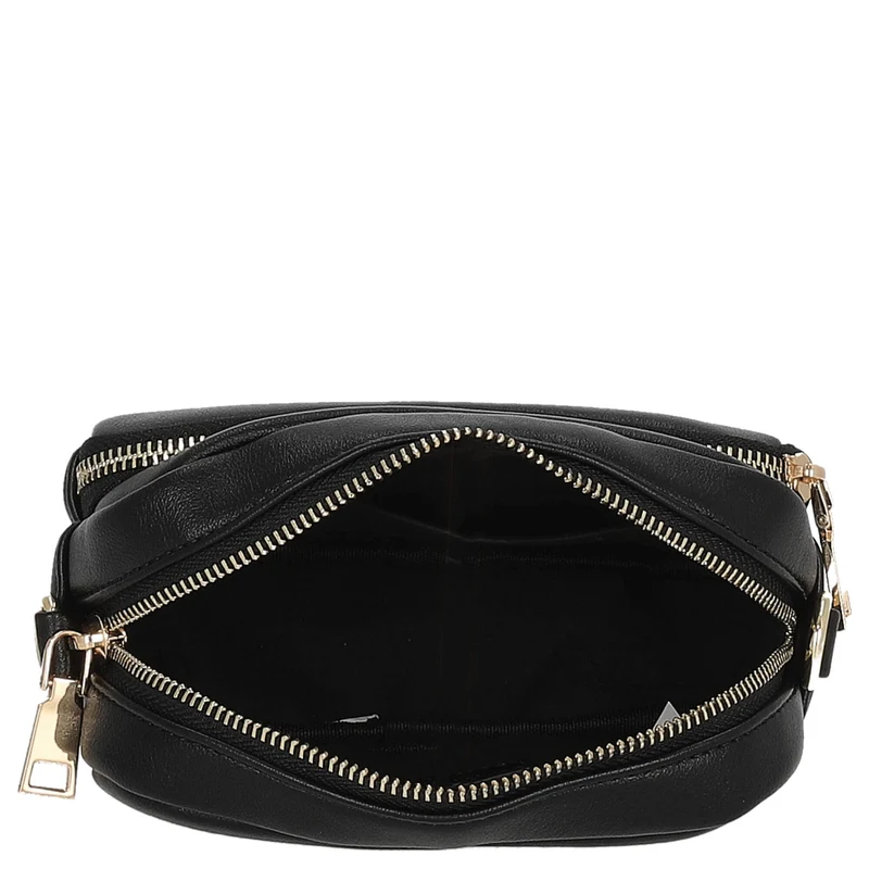 Seidenfelt Heby - Schultertasche 18 cm (black/gold)
