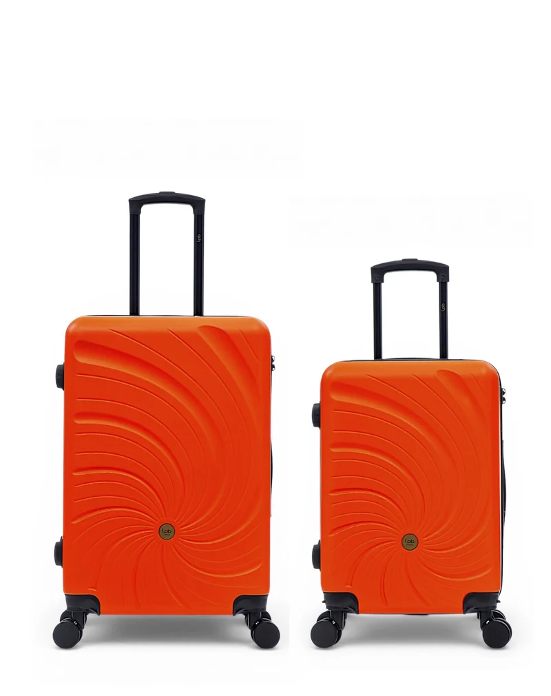 2er-Pack Hartschalenkoffer: Mittelgroßer Koffer und Handgepäck SERENA