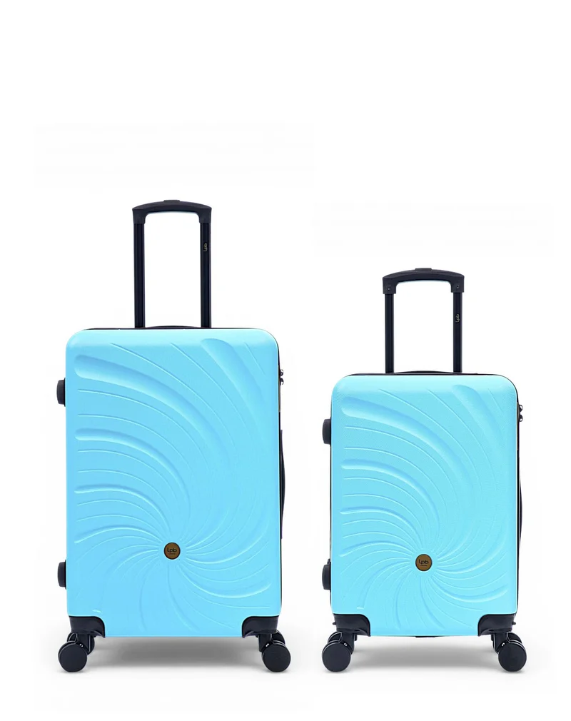 2er-Pack Hartschalenkoffer: Mittelgroßer Koffer und Handgepäck SERENA