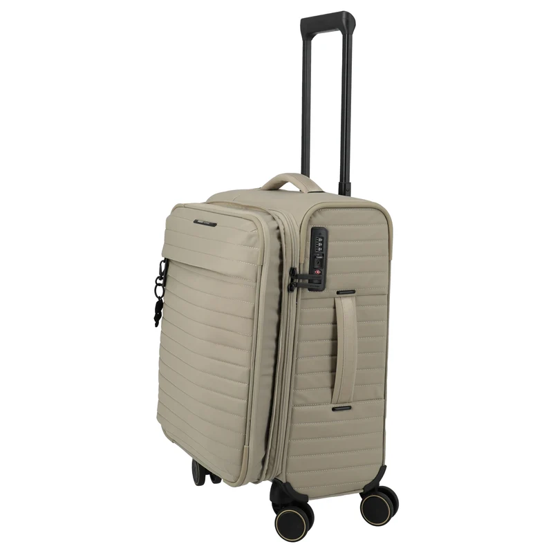 Travelite BARBARA Stepp - 4-Rollen-Trolley S 55 cm erw. (satin nude)
