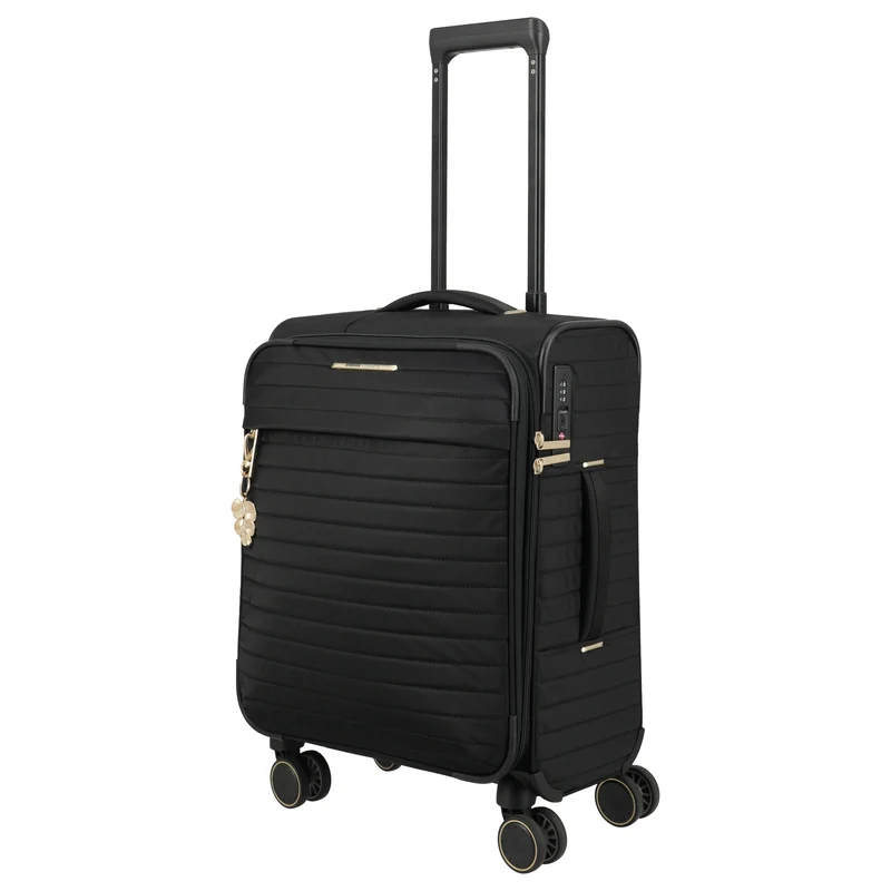 Travelite BARBARA Stepp - 4-Rollen-Trolley S 55 cm erw. (schwarz)