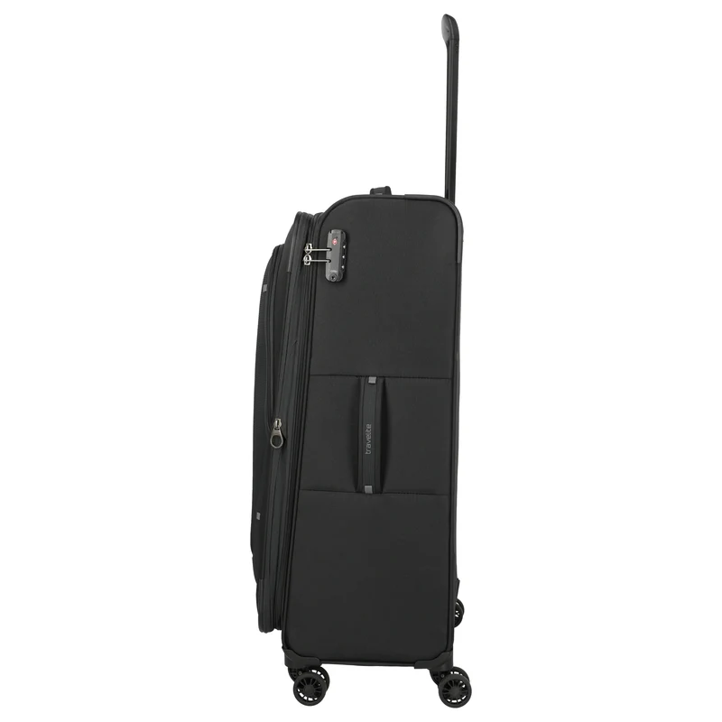 Travelite Umbria - 4-Rollen-Trolley-Set 3 tlg. (schwarz)