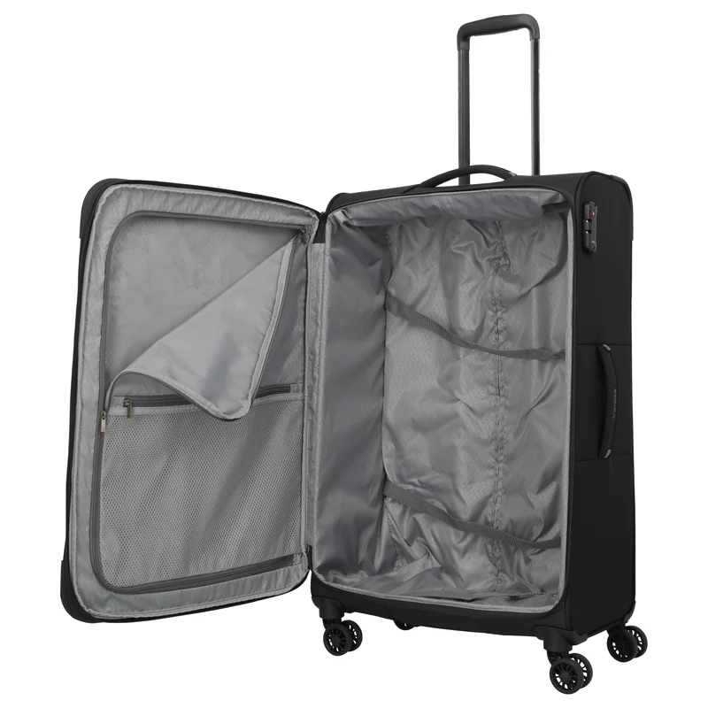 Travelite Umbria - 4-Rollen-Trolley-Set 3 tlg. (schwarz)