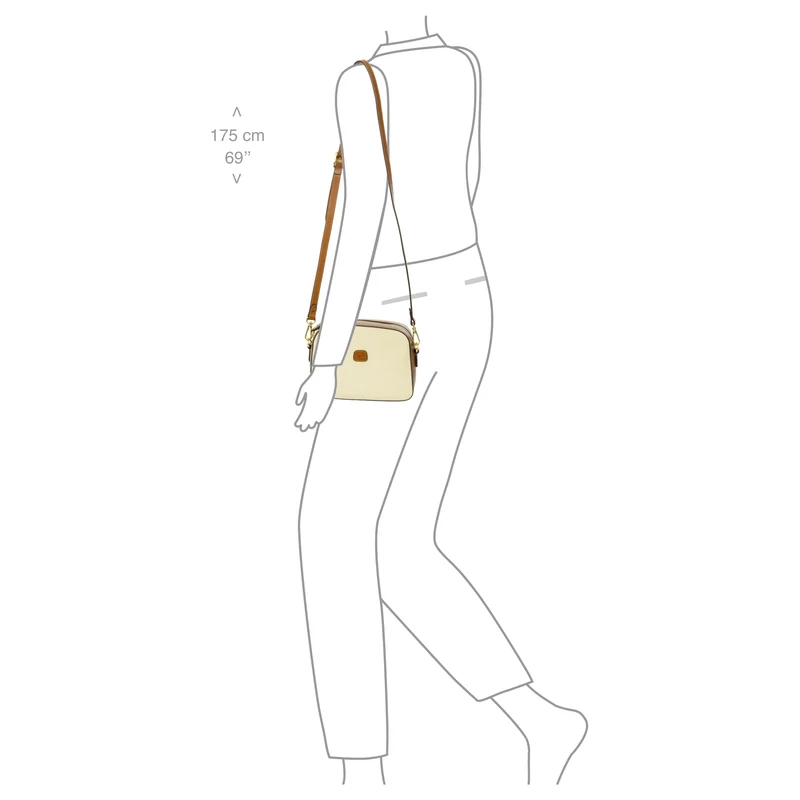 Brics Volterra Trama - Umhängetasche 21 cm (cappuccino)