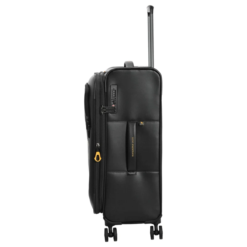 Mandarina Duck ECO - 4-Rollen-Trolley M 67 cm erw. (black)