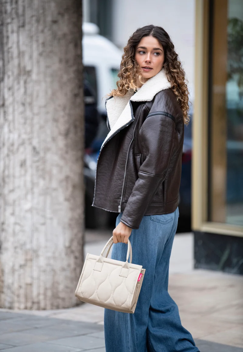 Daily Shopper XS Puffer Stone - Tote Bag