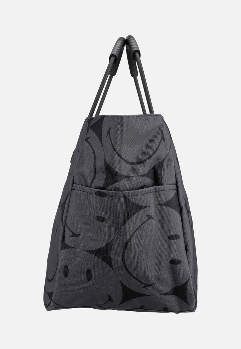 Loopshopper L Smiley Grey - Shopper