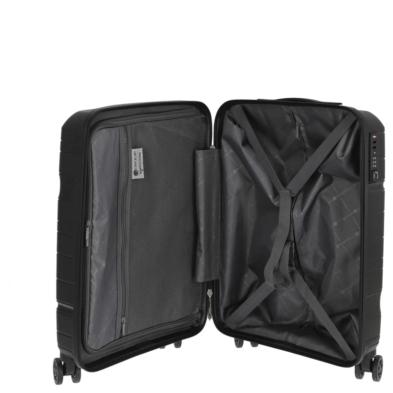 CHECK.IN Memphis - 4-Rollen-Kabinentrolley 55 cm (schwarz)