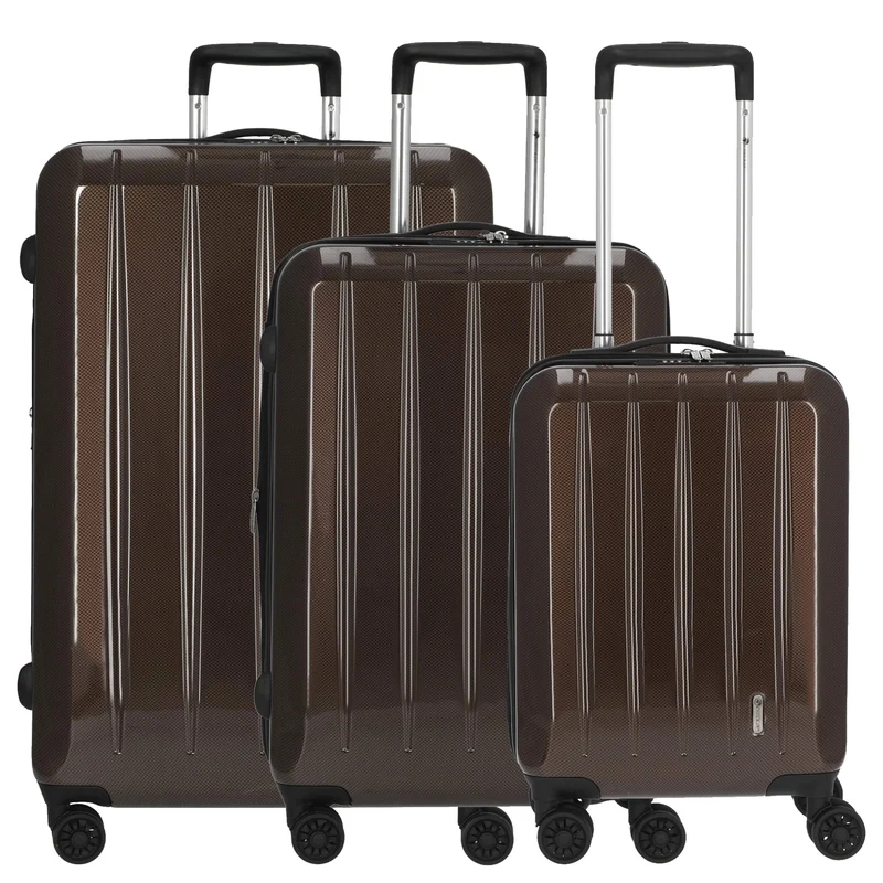 CHECK.IN London 2.0 Trolley-Set 3tlg. (carbon champagner)