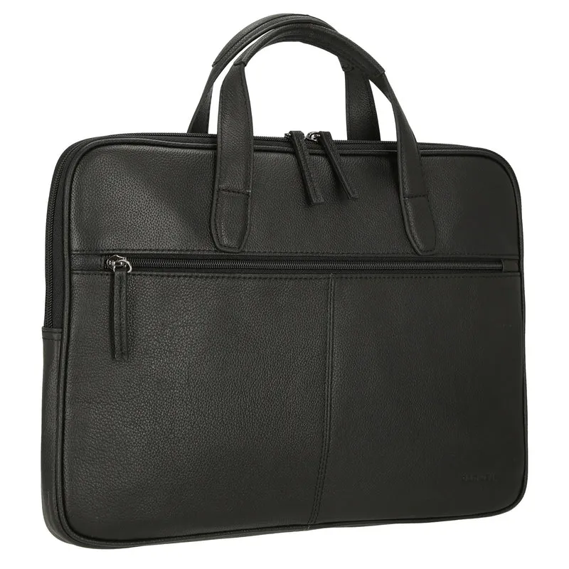 D&N Business Line - Aktentasche 40 cm Leder (black)