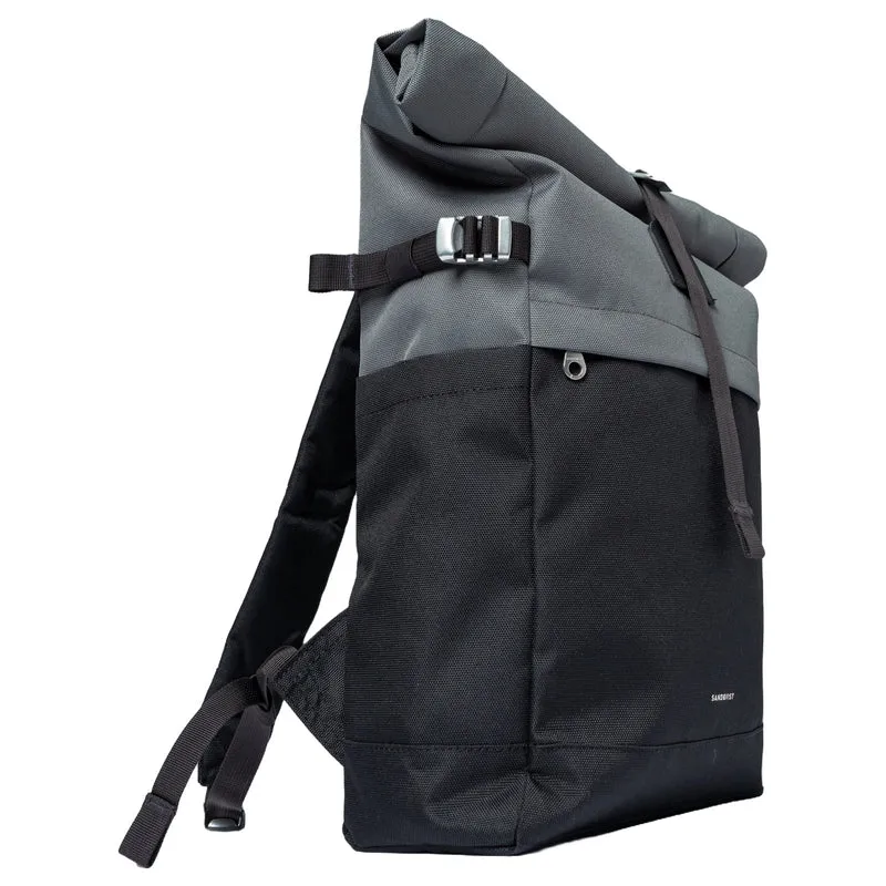 Sandqvist Icon Rolltop - Rucksack M 14" 60 cm (multi dark with black leather)