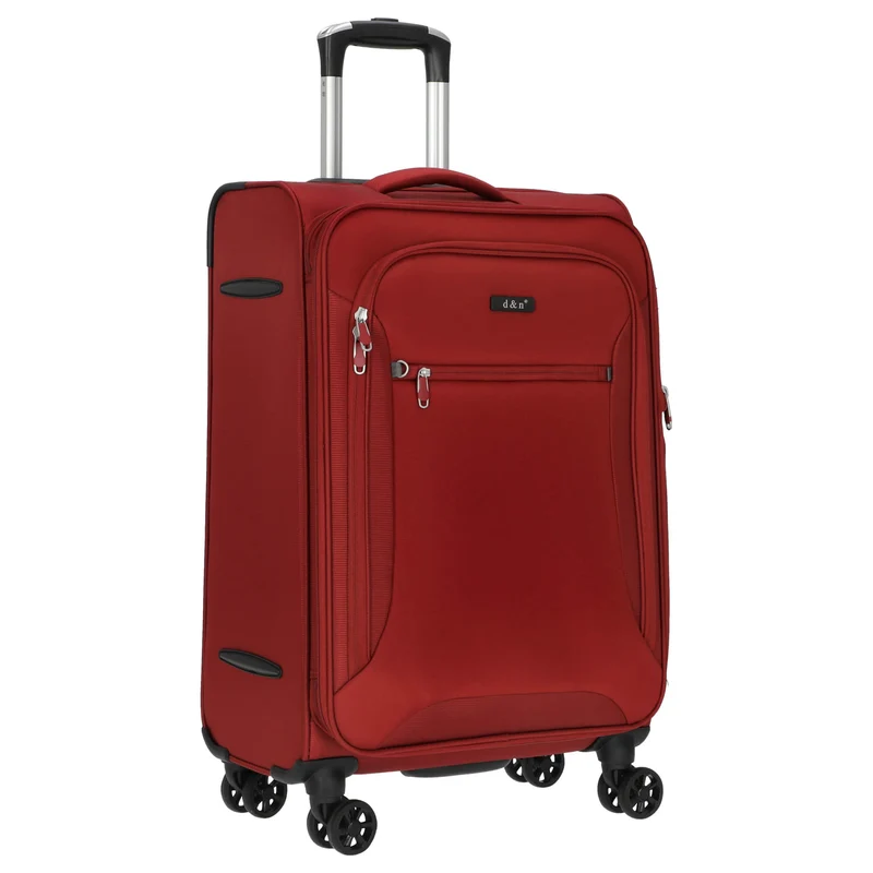 D&N Travel Line 6404 - 4-Rollen-Trolley M 68 cm (bordeaux)