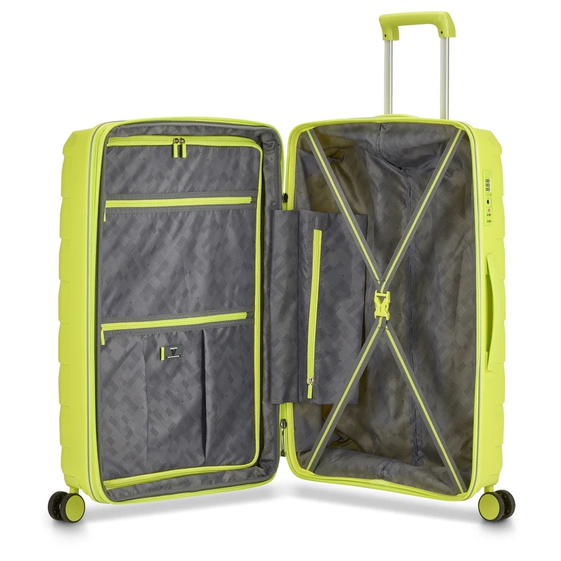Roncato Skyline 2.0 - 4-Rollen-Trolley M 70 cm erw. (cyber lime)