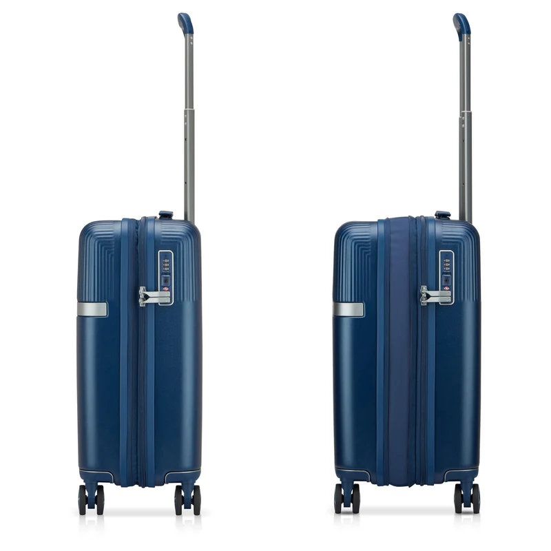 Roncato AirGlam - 4-Rollen-Kabinentrolley S 55 cm erw. (blu notte)
