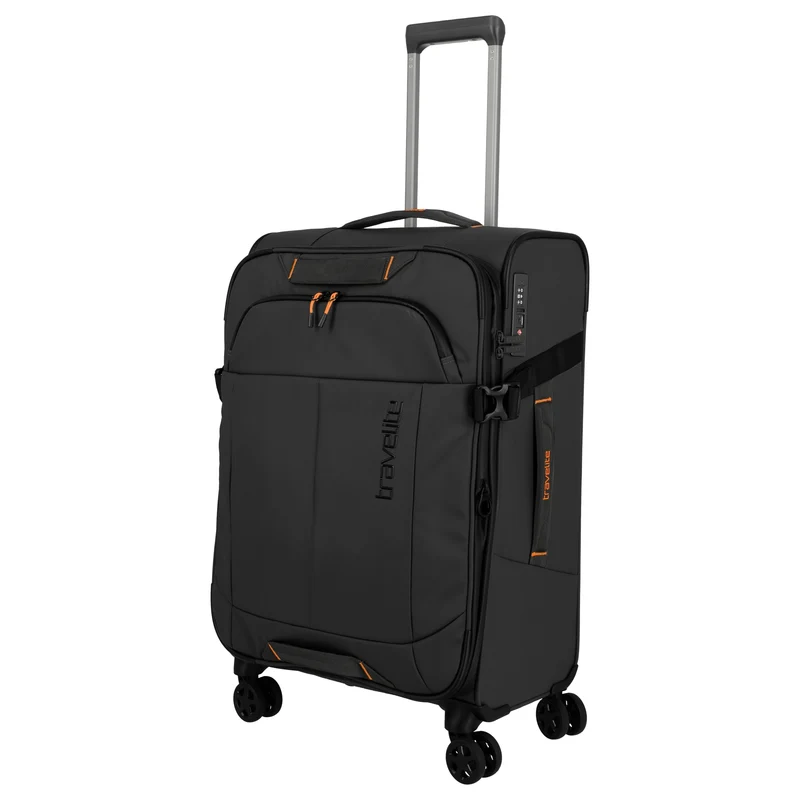 Travelite Briize - 4-Rollen-Trolley M 67 cm erw. (schwarz)