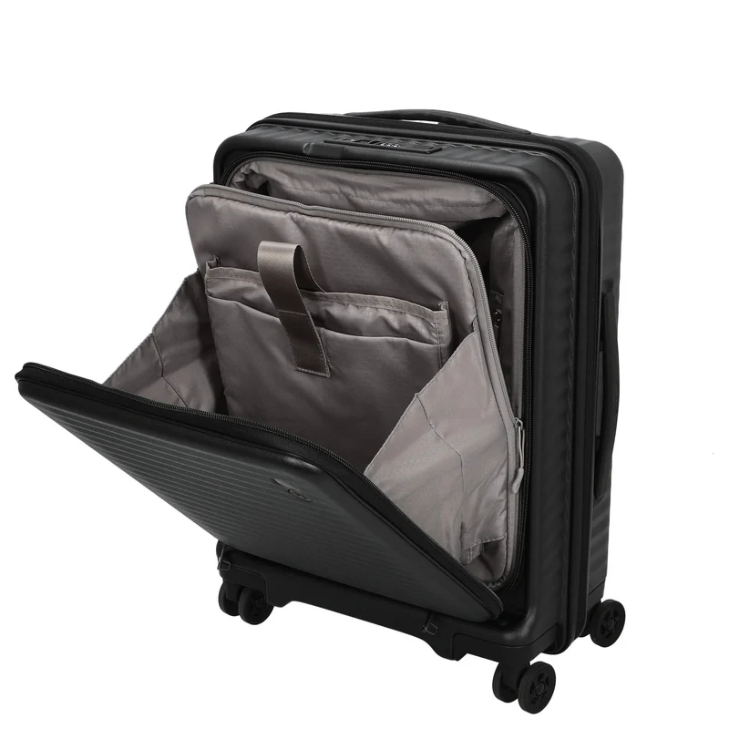 Echolac Celestra FA - 4-Rollen-Kabinentrolley 14" S 55 cm erw. USB (black)