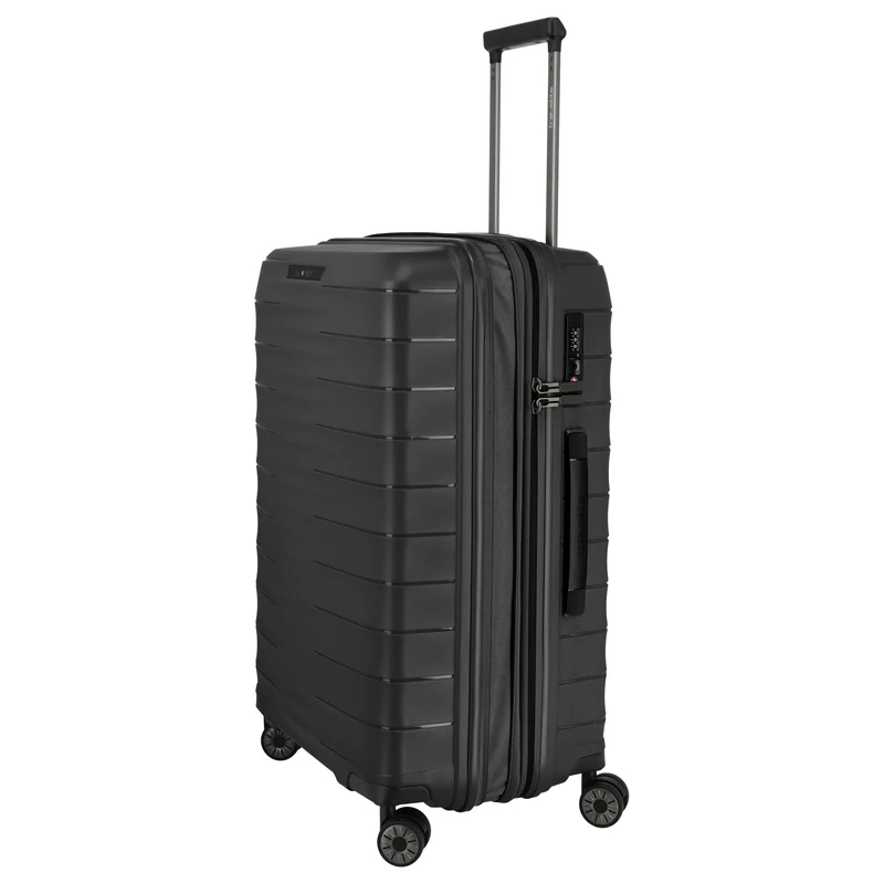 Travelite Mooby - 4-Rollen-Trolley Set L/M/S 3tlg. erw. (black)