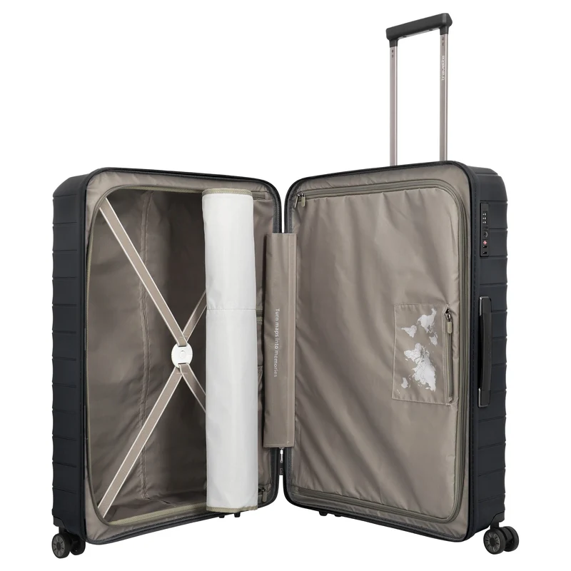 Travelite Mooby - 4-Rollen-Trolley Set L/M/S 3tlg. erw. (black)
