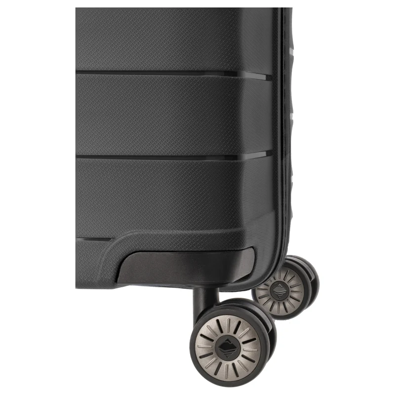 Travelite Mooby - 4-Rollen-Trolley Set L/M/S 3tlg. erw. (black)
