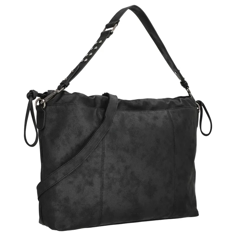 FREDsBRUDER Rebel At Heart Squeezy Hobo - Schultertasche 49 cm (black)