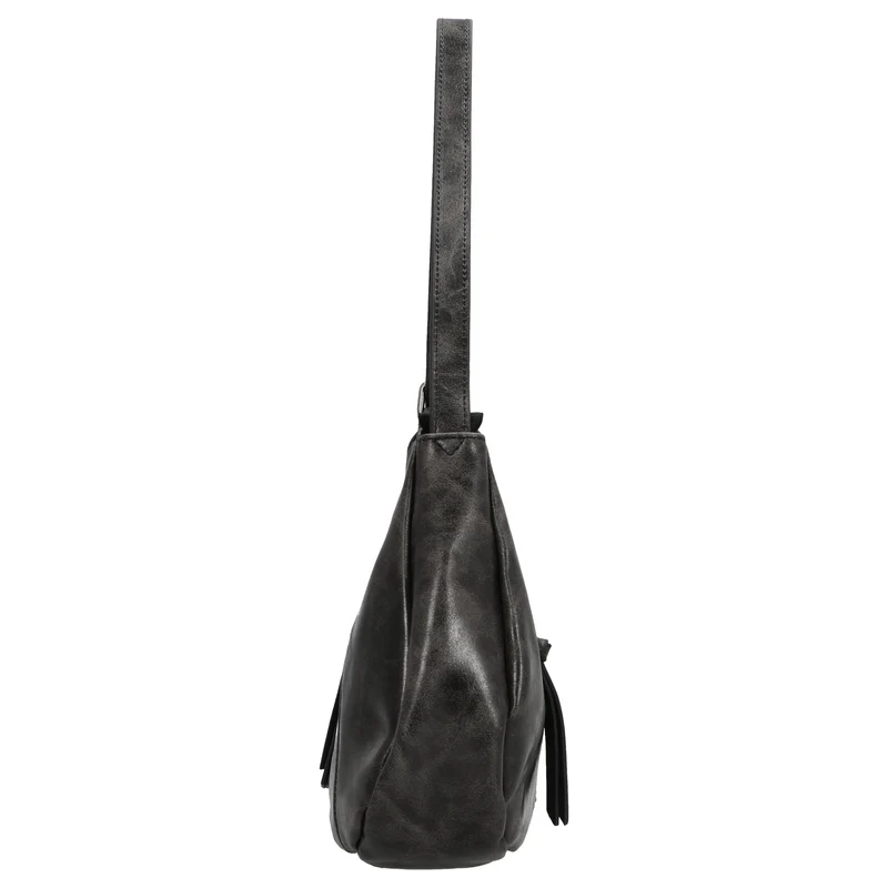 FREDsBRUDER Ever Faded Midi Hobo - Schultertasche 30 cm (faded black)