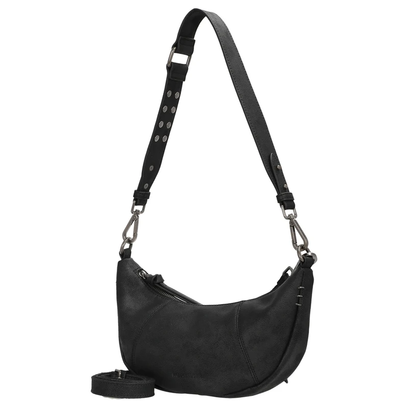 FREDsBRUDER Rebel At Heart Halfmoon Bag - Umhängetasche 30 cm (black)