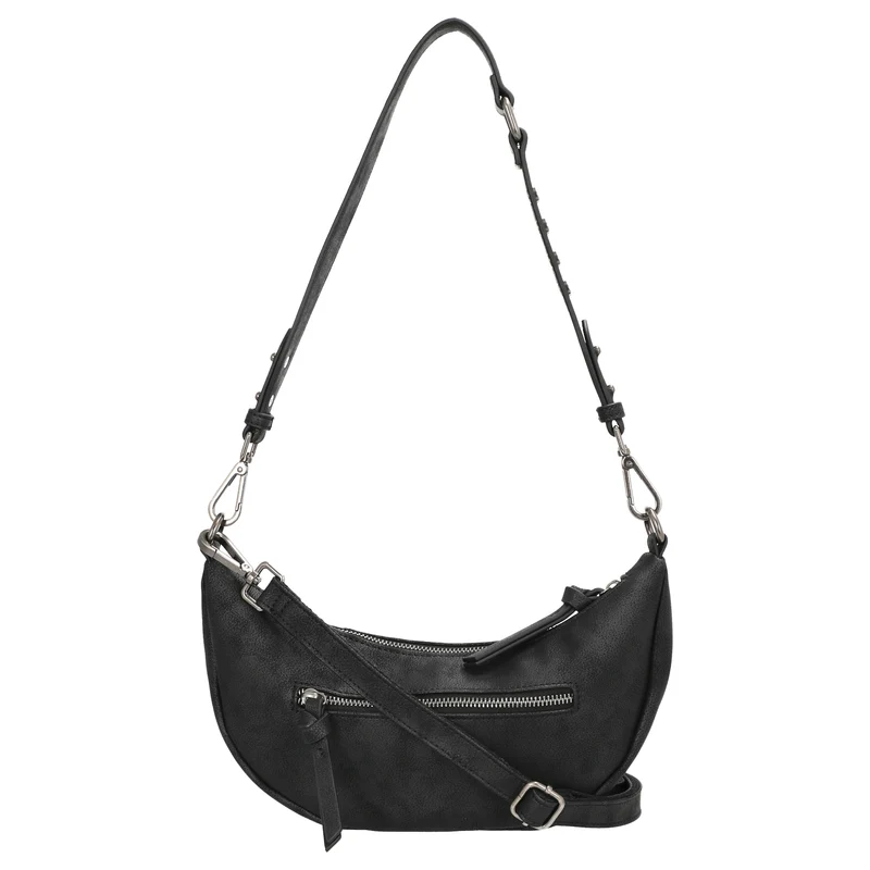 FREDsBRUDER Rebel At Heart Halfmoon Bag - Umhängetasche 30 cm (black)