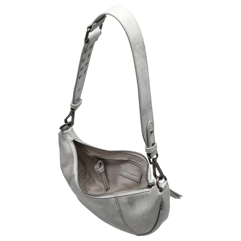 FREDsBRUDER Rebel At Heart Halfmoon Bag - Umhängetasche 30 cm (silver)