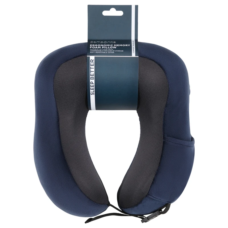 Samsonite Ta Revolution Ergonom. Mem. Foam Pillow - Nackenkissen (midnight blue)
