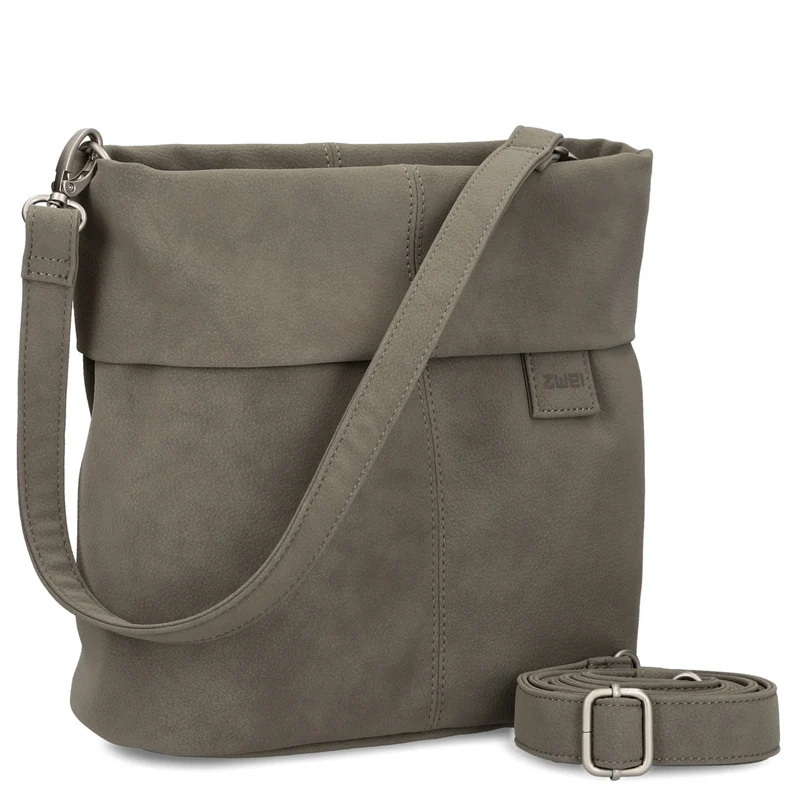 zwei Mademoiselle M8 - Schultertasche 25 cm (nubuk-mud)