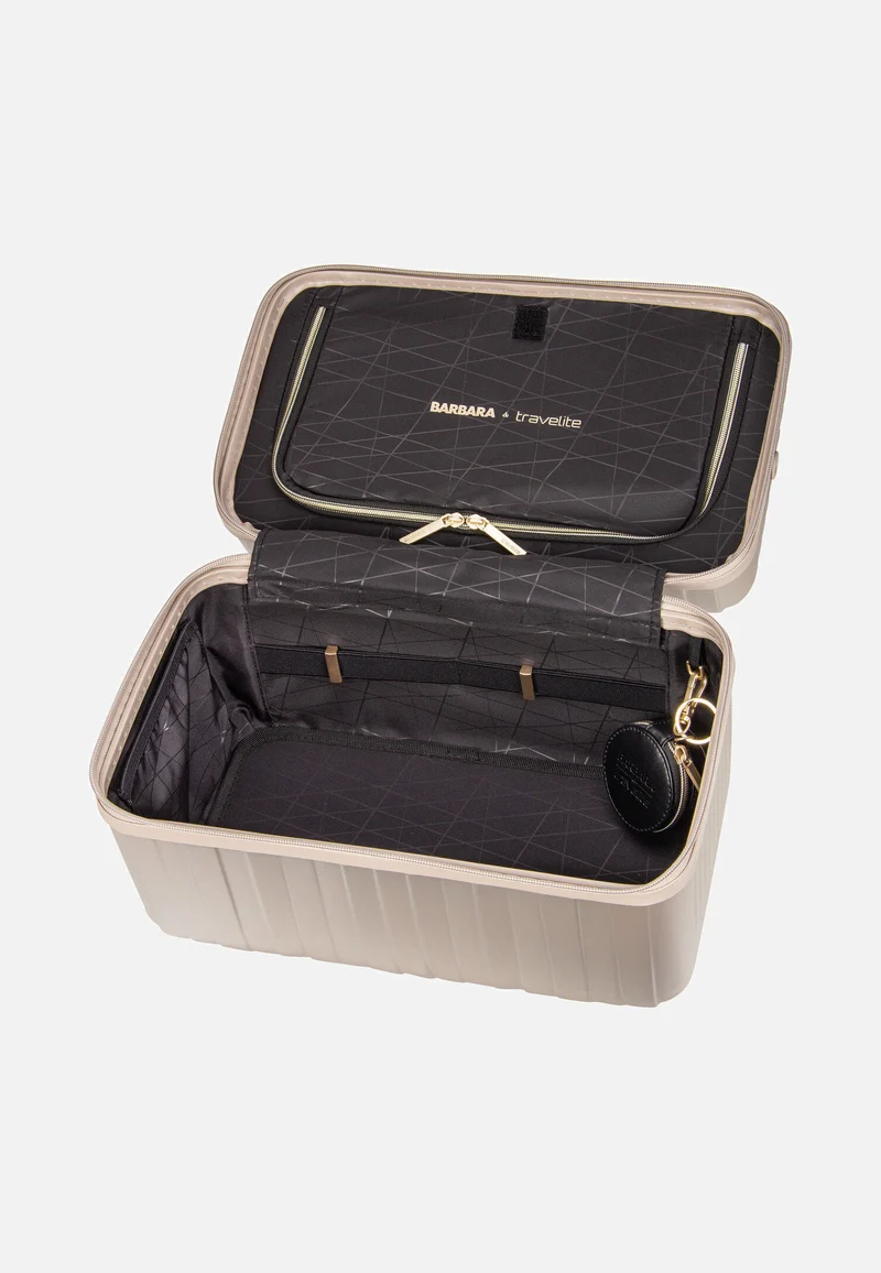 Barbara Novelty Beauty Case Satin Nude - Kosmetikkoffer
