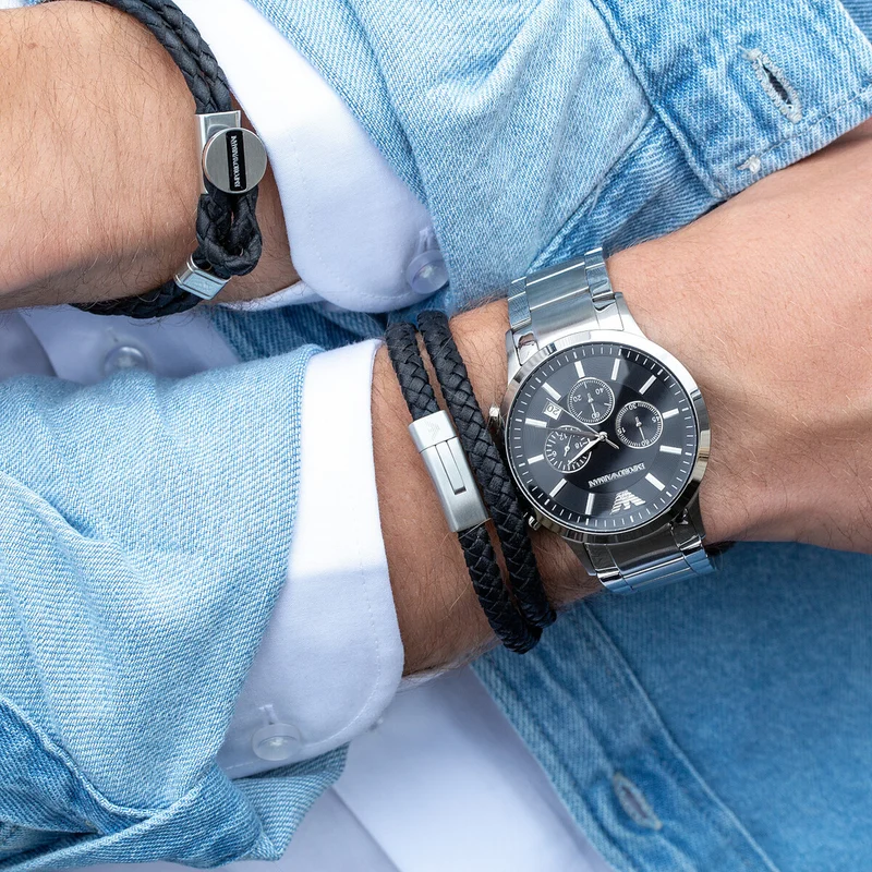 Emporio Armani herren Uhr Silber AR2434