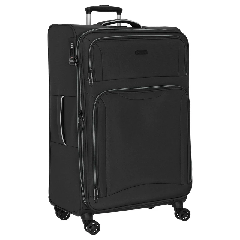 D&N Travel Line 9204 - 4-Rollen-Trolley L 76 cm (schwarz)